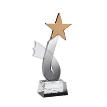 Engraved Optical Crystal Star Award